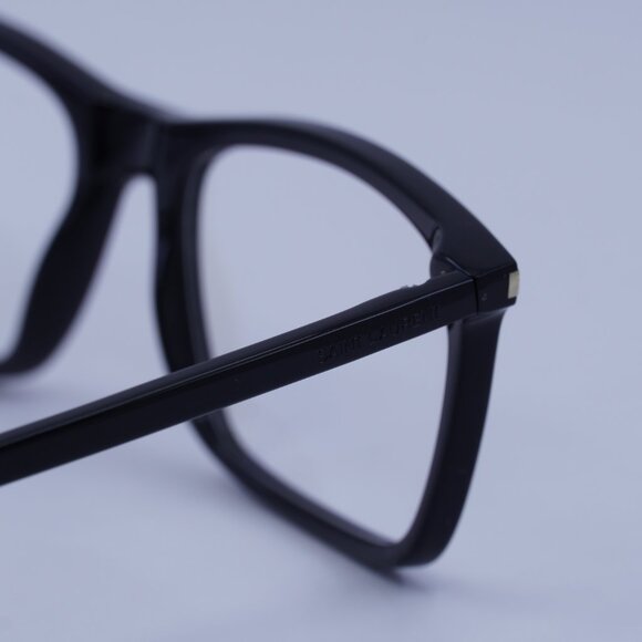 Saint Laurent SL296 001 Eyeglasses Black 55mm Rectangle Frame - Picture 5 of 12
